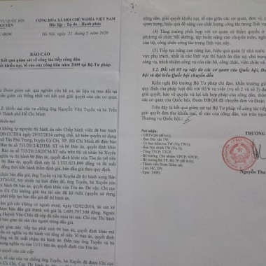 Gửi, UKKTW, BNCTW: Tổng Cục Trưởng THADS- Bộ Tư Pháp: Phát hành TB Láo số: 1812-02/6/20 và bịa 4 bản án- Lừa Đảng và Quốc Hội-  bao che, Cục THADS Tp.HCM-Chi cục THADS H. Củ Chi- Cướp 3.083,7m2 đất và TN 500 tr.